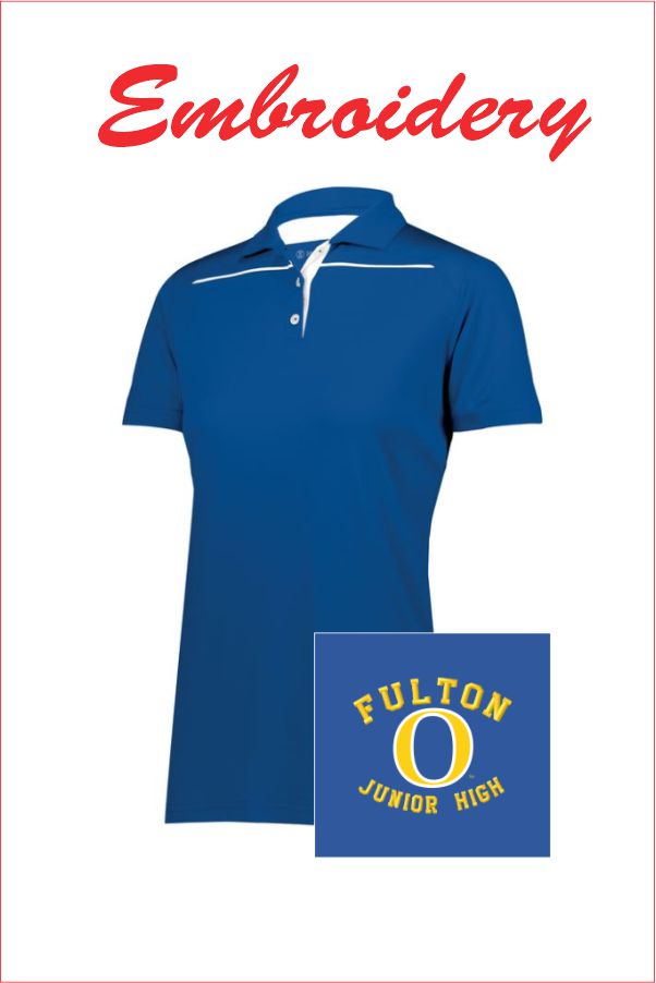 18 Holloway 222761 Womens Defer Polo with Left Chest Embroidery