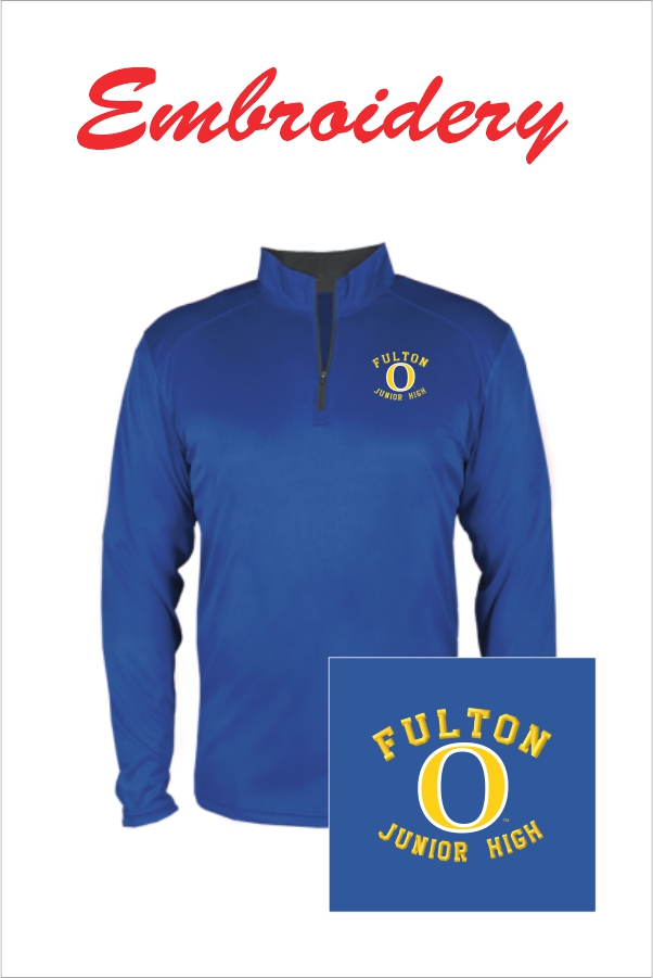 20 Badger 4102 BCore 1/4 Zip with Left Chest Embroidery