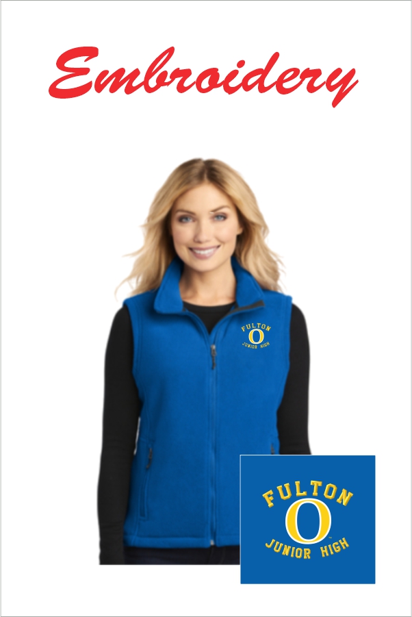 24 Port Authority L219 Womens Value Fleece Vest with Left Chest Embroidery
