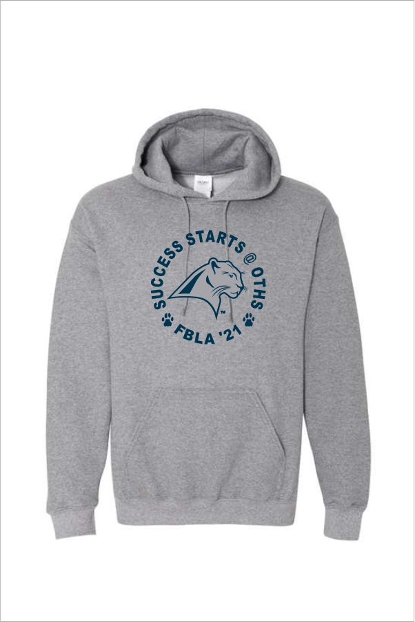 03 Gildan G185 Heavy Blend Hooded Sweatshirt w Front Print