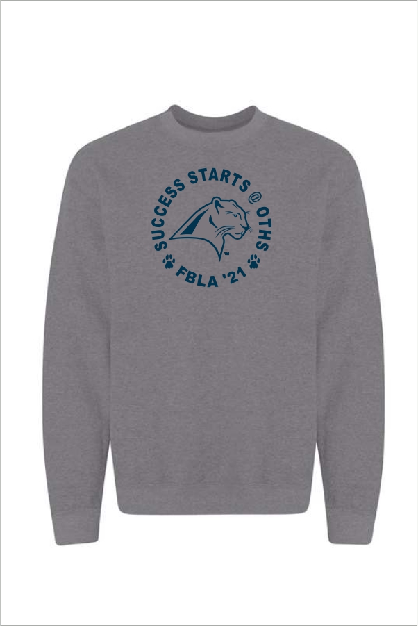 04 Gildan G180 Heavy Blend Crewneck Sweatshirt w Front Print