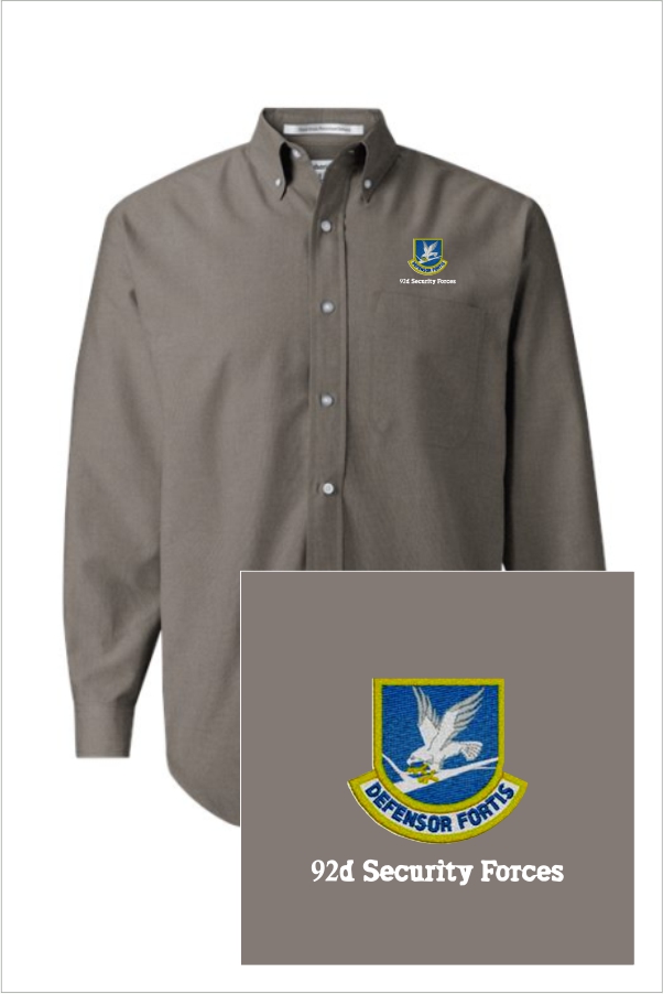 12 3231 Featherlite LS Stain Resistant Oxford Shirt with Left Chest Embroidery