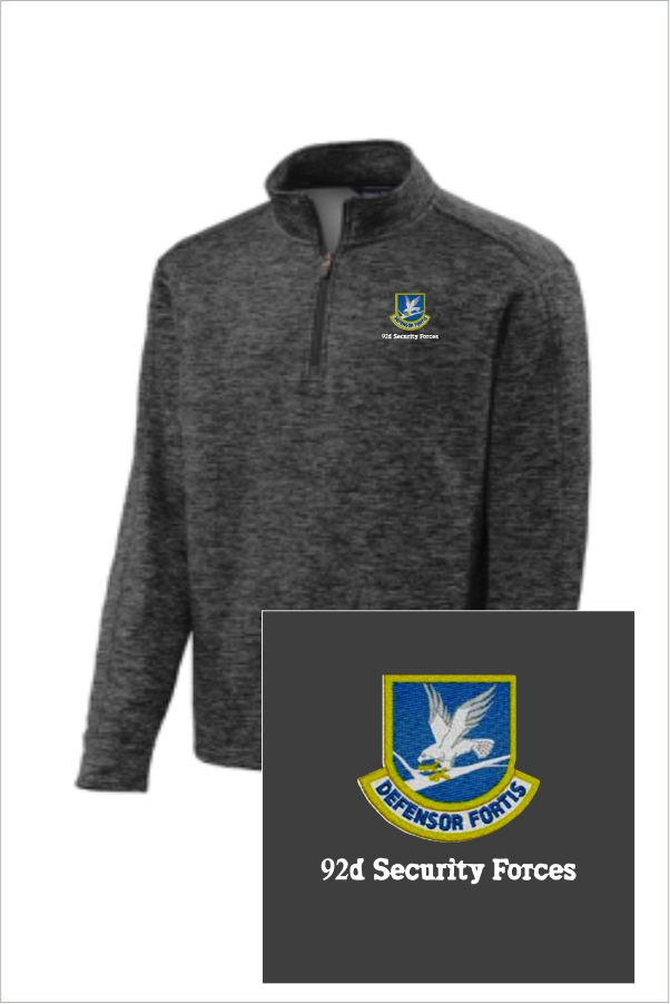 07 Sport Tek ST226 Posi Charge Electric Heather Fleece 1/4 Zip with Left Chest Embroidery