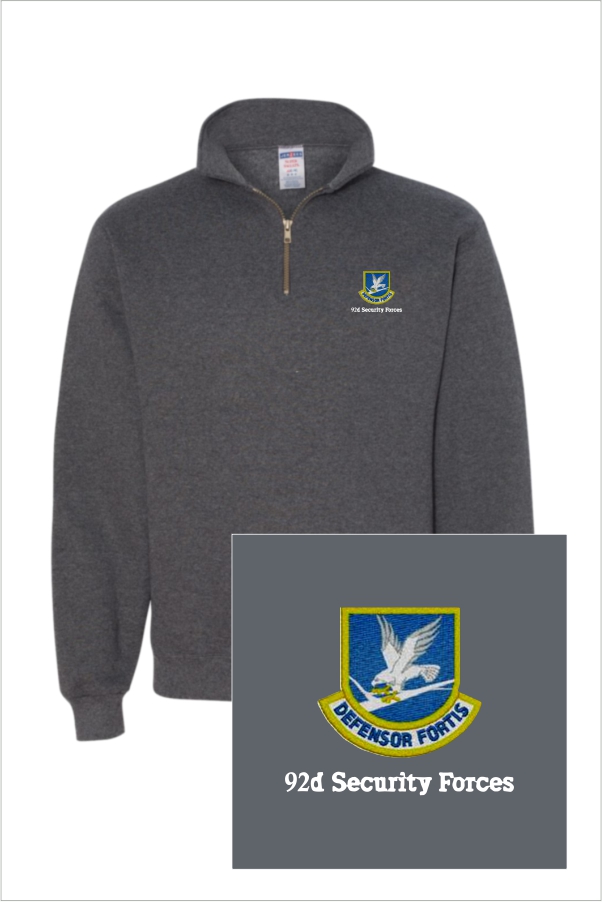 17 Jerzees 4528 Unisex 1/4 Zip Fleece Pullover with Left Chest Embroidery