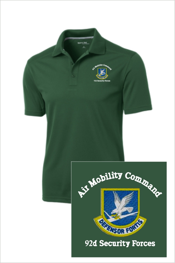 03 Sportek ST680 Short Sleeve Wicking Polo with Left Chest Embroidery