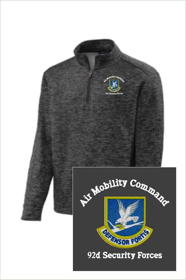 14 Sport Tek ST226 Posi Charge Electric Heather Fleece 1/4 Zip with Left Chest Embroidery