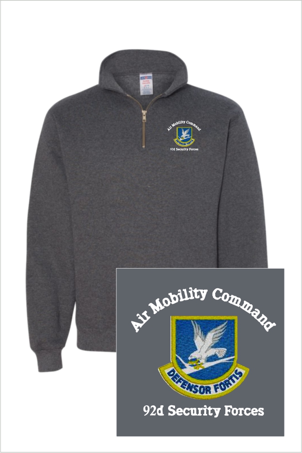 17 Jerzees 4528 Unisex 1/4 Zip Fleece Pullover with Left Chest Embroidery