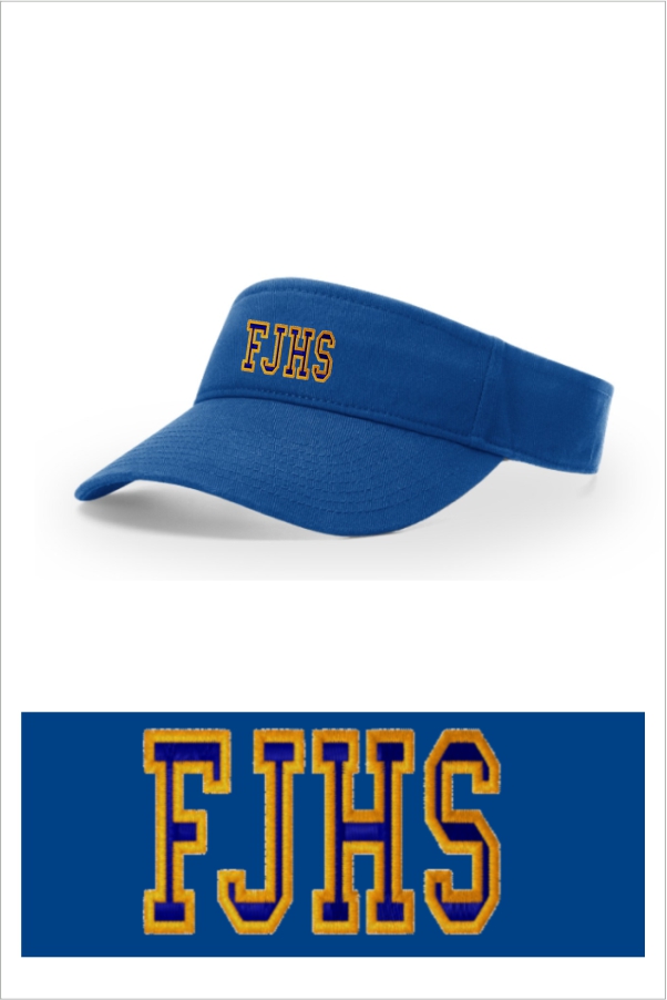 03 RICHARDSON  R45 GARMENT WASHED VISOR with Embroidery
