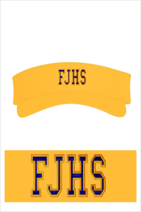 04 Augusta 505V Pacific Headwear  Cotton Woven Hook  and Loop Adjustable Visor Gold with Embroidery