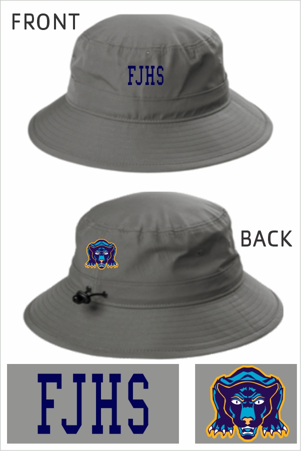 05 Port Authority C948 Outdoor UV Bucket Hat Sterling Grey with Embroidery