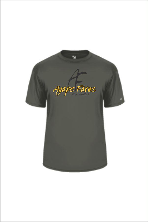 16 Badger 4120 Mens B Core Short Sleeve Performance Tee with Front Print