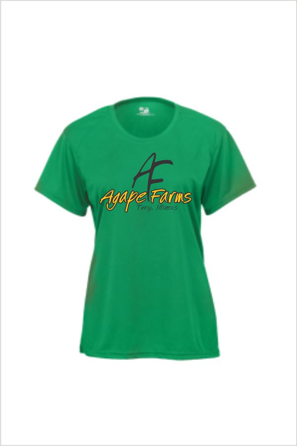 10 Badger 2160 Girls Short Sleeve Performance Tee with Front Print