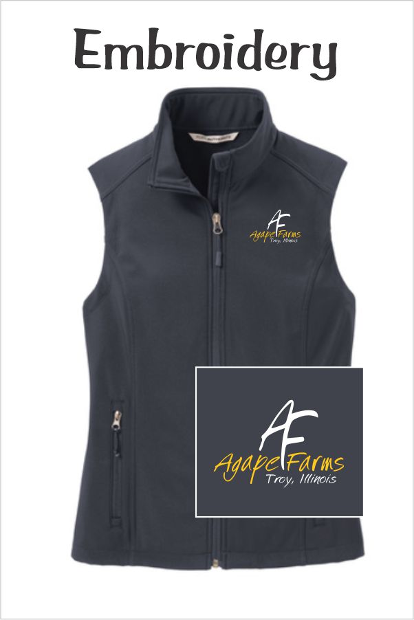 29 L325 Ladies Port Authority® Core Soft Shell Vest with Left Chest Embroidery