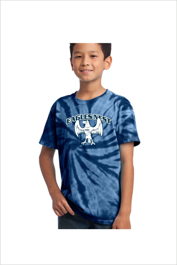 002 PC147Y Port & Company Youth Tie-Dye Tee with 2 Color Front Print
