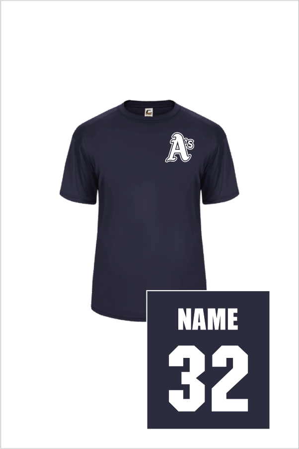 01 Badger 5100 Adult C2 Performance Tee with Left Chest Print