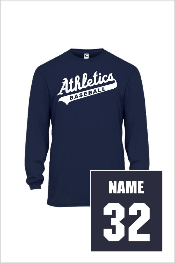 04 Badger 5104 Adult C2 Performance Tee LS with Front Print