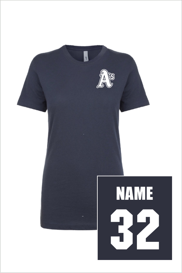 09 N1510 Next Level Ladies Ideal TShirt with Left Chest Print