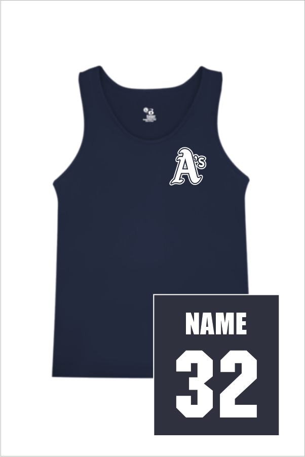 10 Badger 8962 Womens B Core Tank with Left Chest Print