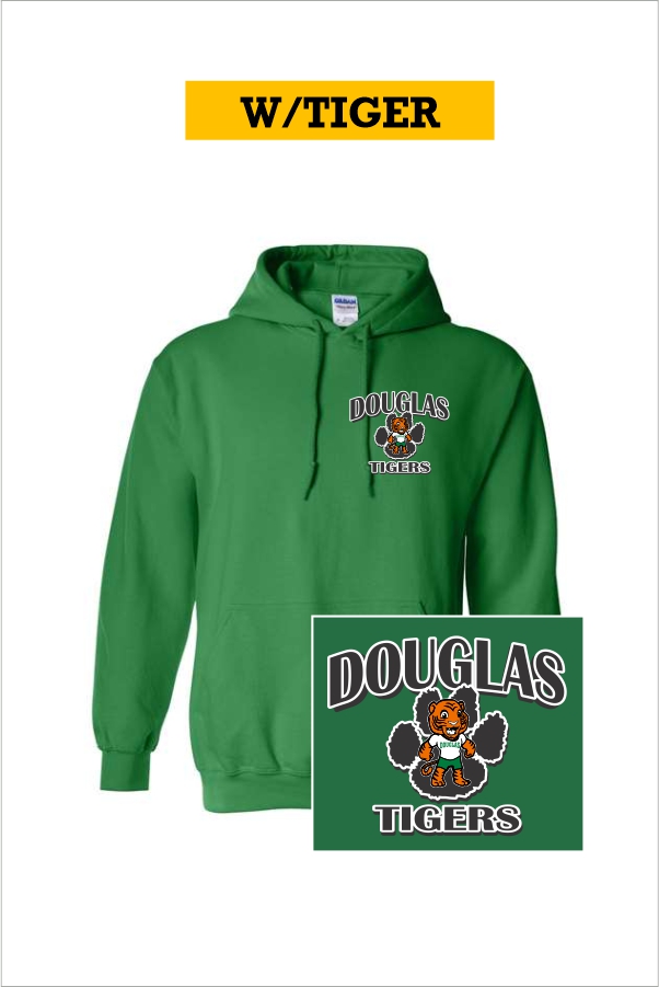 14 Gildan G185 Adult Hoody with Left Chest Print