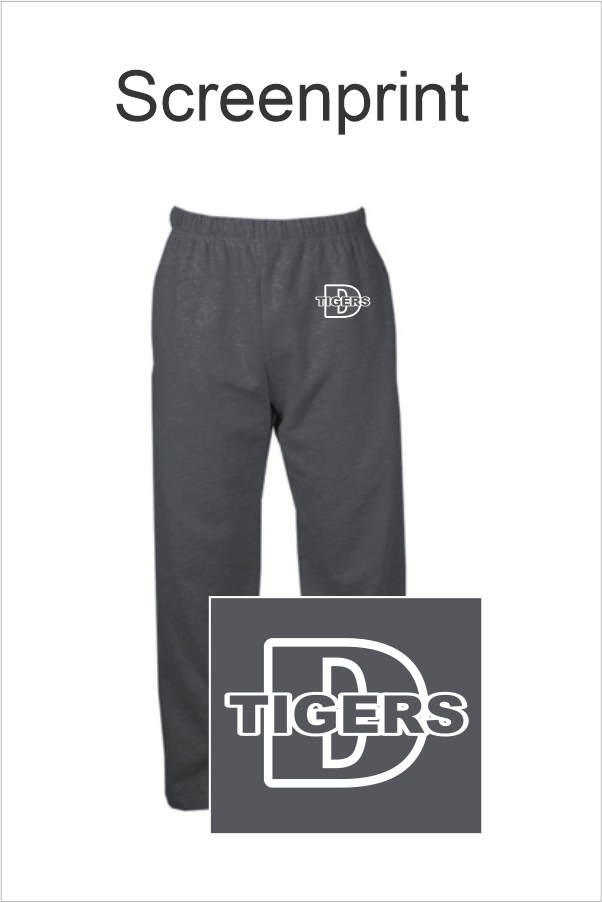 27 Badger 557700 C2 Fleece Pant Adult Charcoal with Left Hip Print