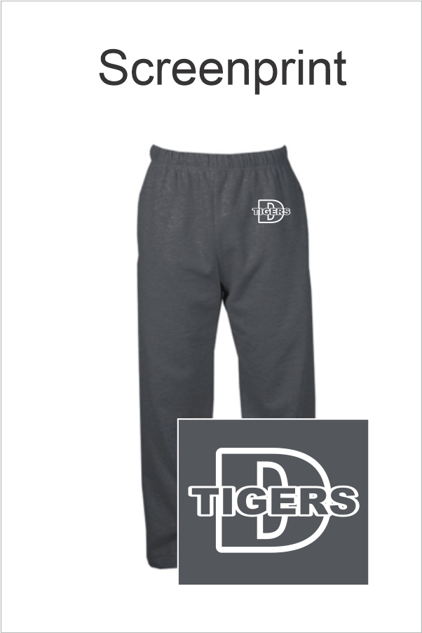 28 Badger 552200 C2 Fleece Pant Youth Charcoal with Left Hip Print