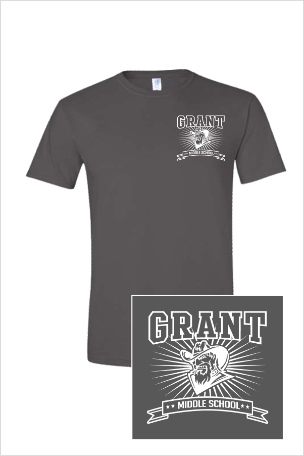 05 Gildan G640 Adult Softstyle Short Sleeve Shirt with Logo 2 Front Print