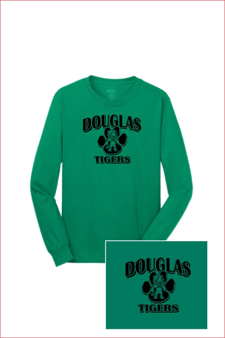 39 Port & Co PC54LS Adult LS Core Cotton Tee with Front Print