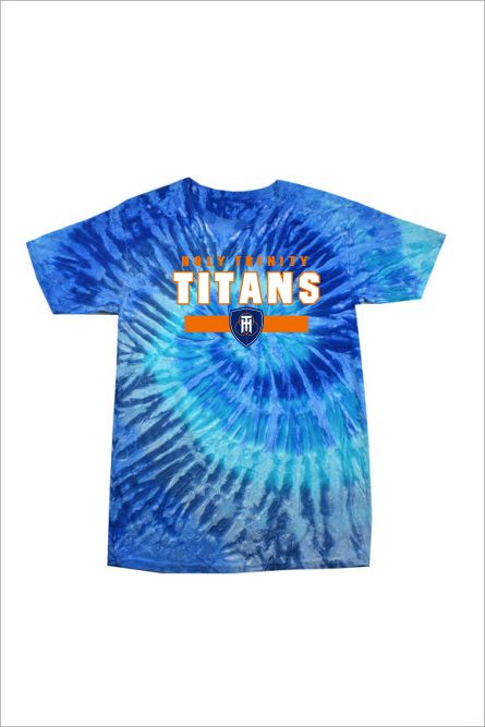 21 CD1160 Tye Dye Toddler TShirt Blue Jerry with Front Print