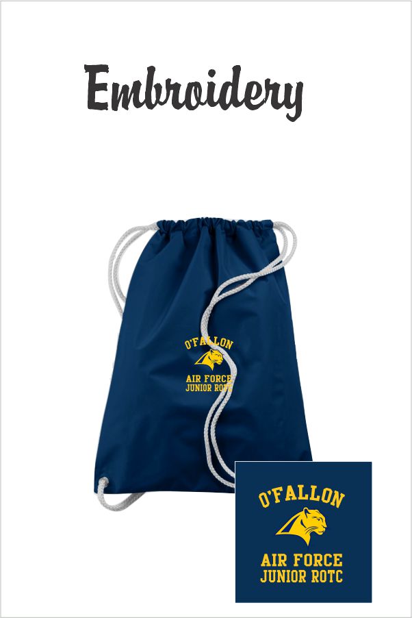 05 Augusta 175 Drawstring Backpack Navy with Embroidery