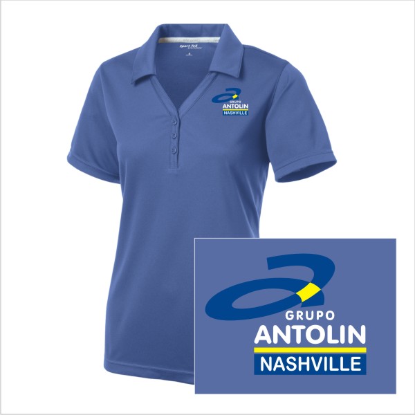 14 LST680 Sport Tek Ladies Posicharge Micromesh Polo with Left Chest Embroidery