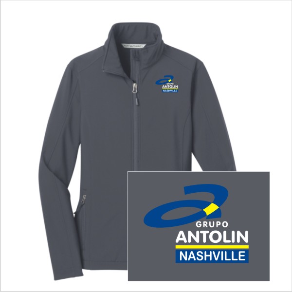 02 L317 Port Authority Ladies Core Softshell Full Zip Jacket with Left Chest Embroidery