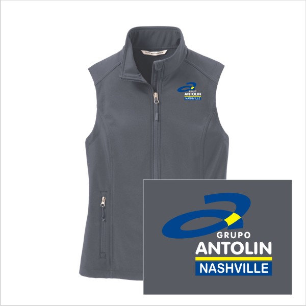 04 L325 Port Authority Ladies Core Soft Shell Vest with Left Chest Embroidery
