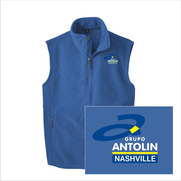 11 F219 Port Authority Mens Value Fleece Vest with Left Chest Embroidery