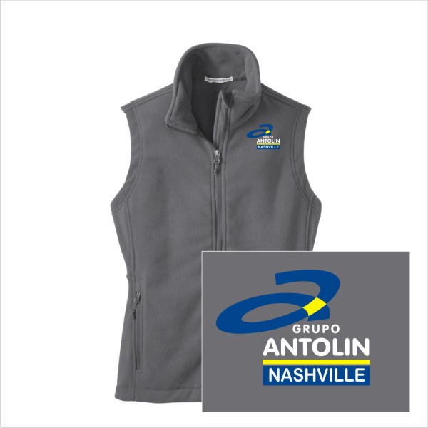 12 L219 Port Authority Ladies Value Fleece Vest with Left Chest Embroidery