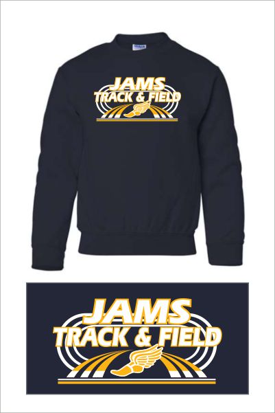 17 Gildan G180B Youth Crewneck Sweatshirt with Front Print