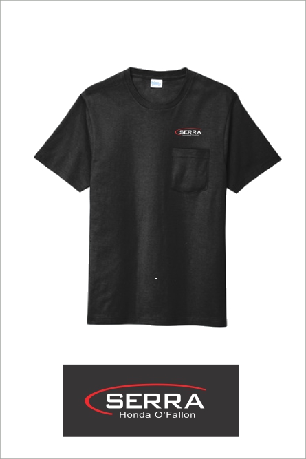 04 PC600P Port & Co Bouncer Pocket Tee SS with Left Chest Embroidery