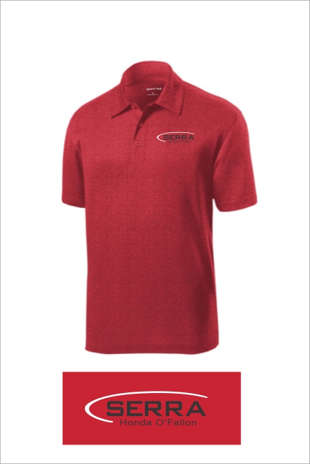08 ST 660 Sport Tek Mens Heather Contender Polo with Left Chest Embroidery