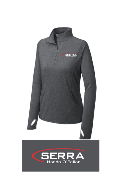24 LST 850 Sport Tek Ladies Sport Wick Stretch 1/2 Zip Pullover with Left Chest Embroidery