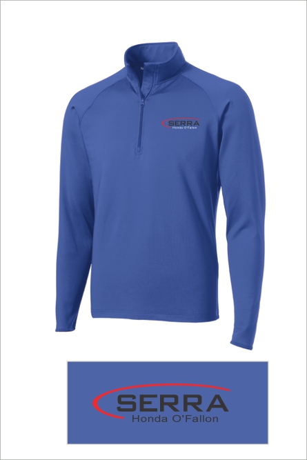 25 ST 850 Sport Tek Mens Sport Wick Stretch 1/2 Zip Pullover with Left Chest Embroidery