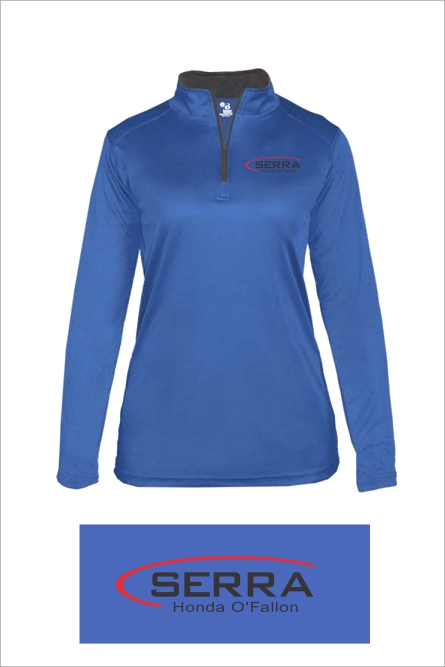 26 4103 Badger Ladies B Core 1/4 Zip Pullover with Left Chest Embroidery