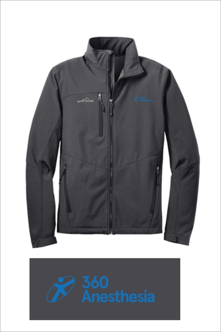 09 EB530 Eddie Bauer Mens Softshell Jacket with Left Chest Embroidery