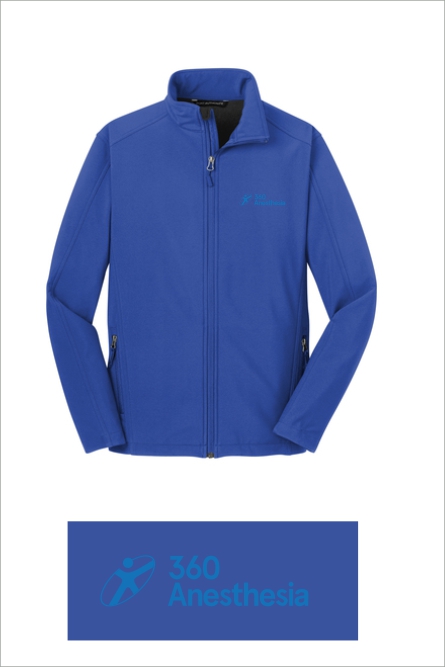 10 J317 Port Authority Mens Core Soft Shell Jacket with Left Chest Embroidery