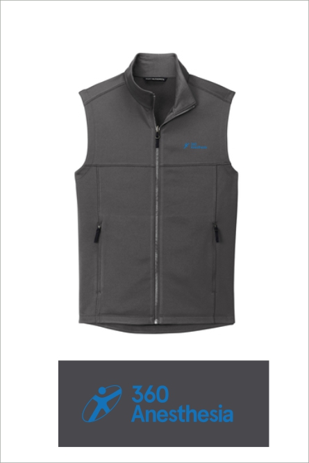 15 F906 Port Authority Mens Collective Smooth Fleece Vest with Left Chest Embroidery
