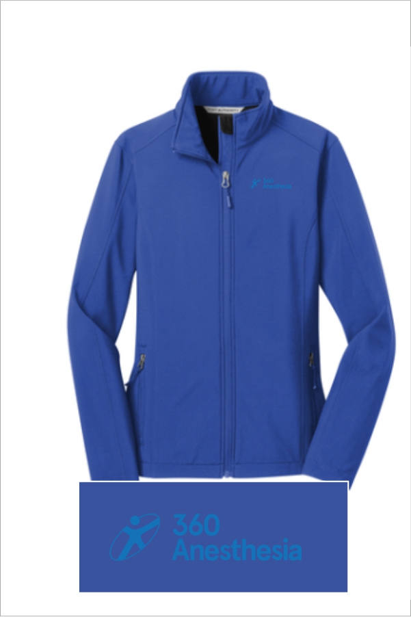 11 L317 Port Authority Ladies Core Soft Shell Jacket with Left Chest Embroidery