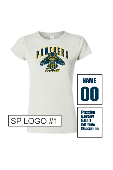 06 G6400L Ladies Softstyle 100% Ringspun Cotton TShirts with Front Print