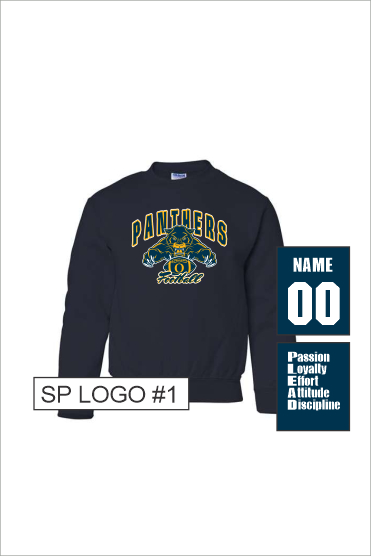 08 Gildan G18000b Youth Blend Crewneck Sweatshirt with Front Print