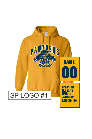 09 Gildan G185 50/50 Hoodie with Front Print