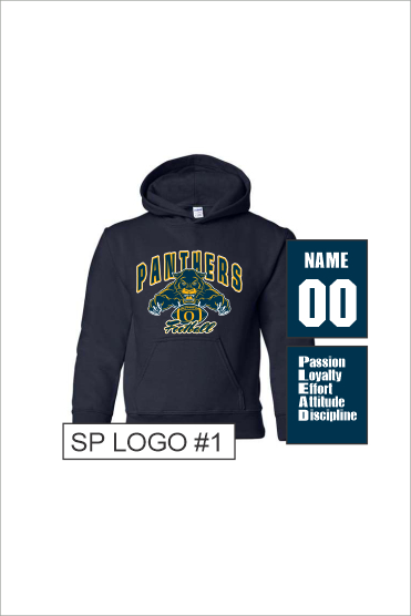 10 Gildan G185B Youth 50/50 Hoodie with Front Print