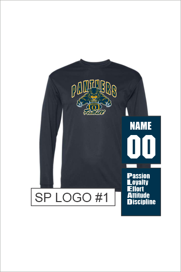 15 Badger C2 5104 SS Adult Wicking LS Tee with Front Print