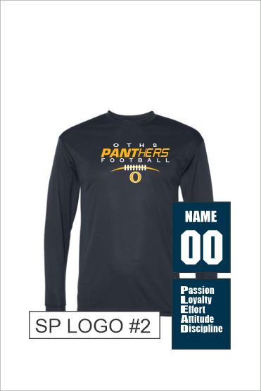41 Badger C2 5104 SS Adult Wicking LS Tee with Front Print